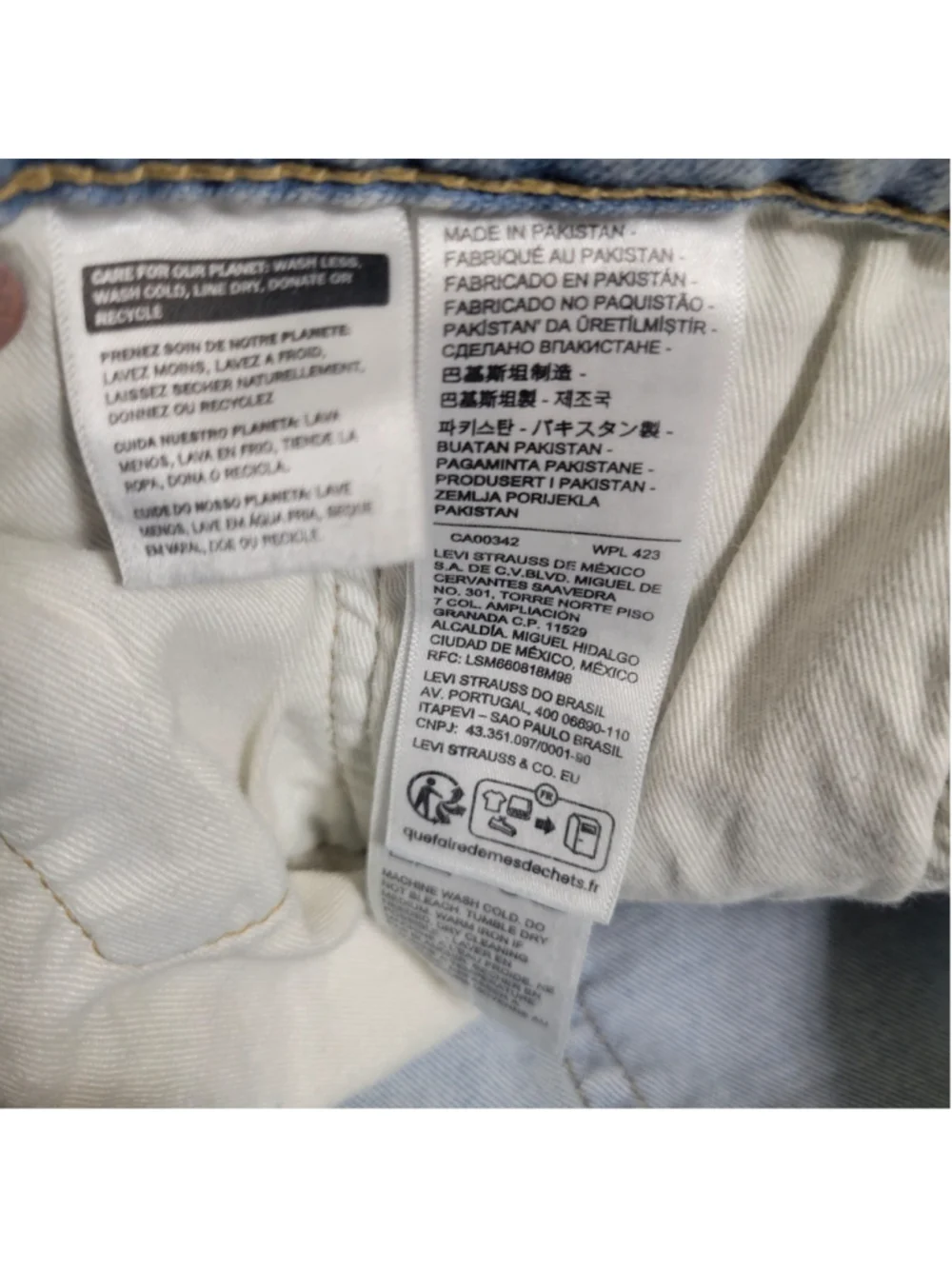 Levi's Premium 541 Mens Light Wash Straight Cotton Elastane Lyocell Jeans 33/30